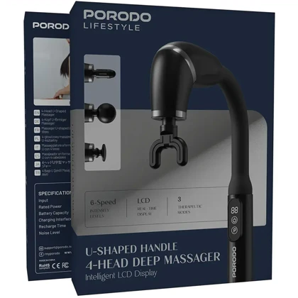 ماساژور برقی پورودو Porodo مدل PDLFSTH021BK شارژی