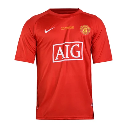 تیشرت فوتبالی پلیری منچستر یونایتد مدل Nike-Dri Fit-694 قرمز