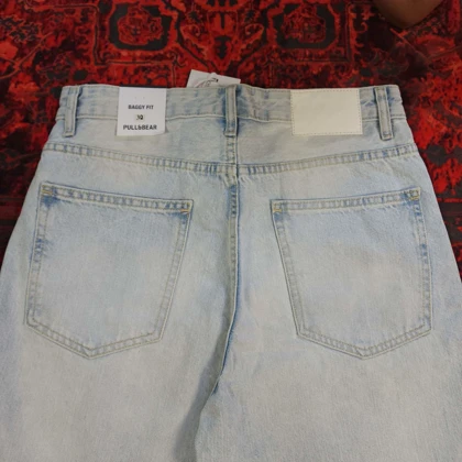 شلوار جین نیم بگ بدون جنسیت pull & bear کد 377