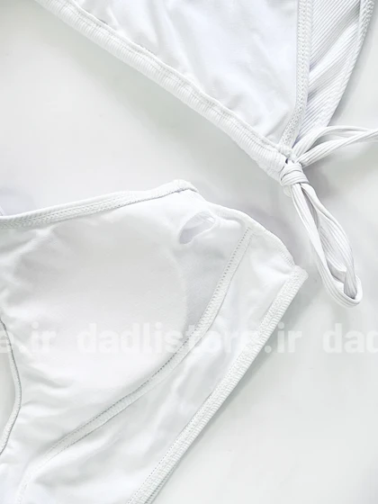 بیکینی کاپ متحرک ساده سفید