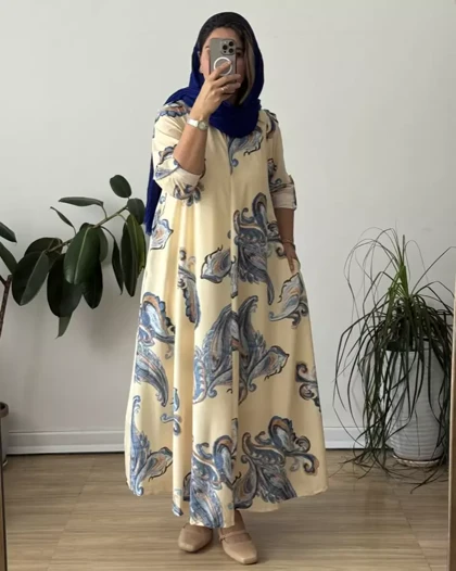 پیراهن ایتالیایی ترمه