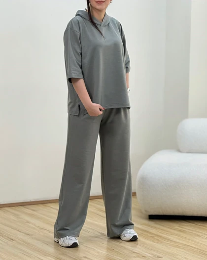 ست تیشرت وشلوار گاکسی وایت