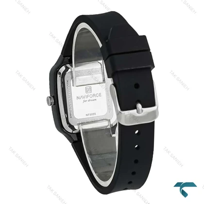 نیوی فورس زنانه NF5055 زنانه مشکی بند صفحه سبز NaviForce-7728-L