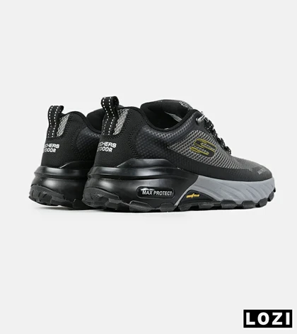کفش کتانی طبی ورزشی مشکی طوسی SKECHERS max protect مدل 7570