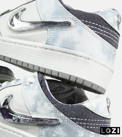 کفش کتانی مردانه و زنانه آبی سفید NIKE dunk low steam puppet