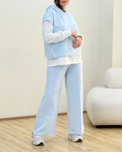 ست سه تیکه ی گلکسی وست وشلوار الو