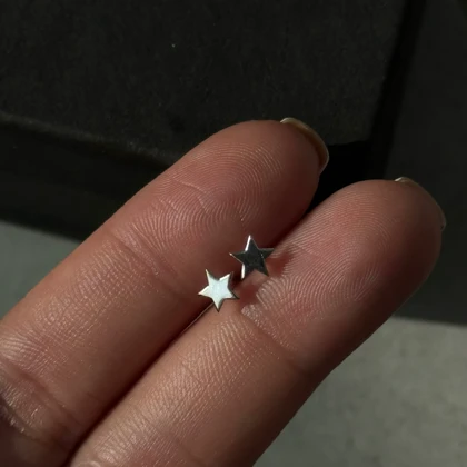 گوشواره ستاره نقره