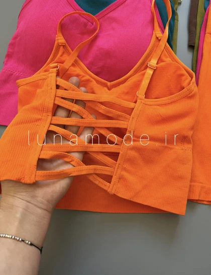ست نیم‌تنه و شورتک زنانه سیملس
