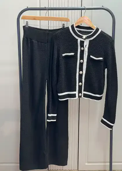 کت شلوار بافت شنل