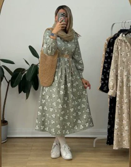 پیراهن مانتویی بابونه3