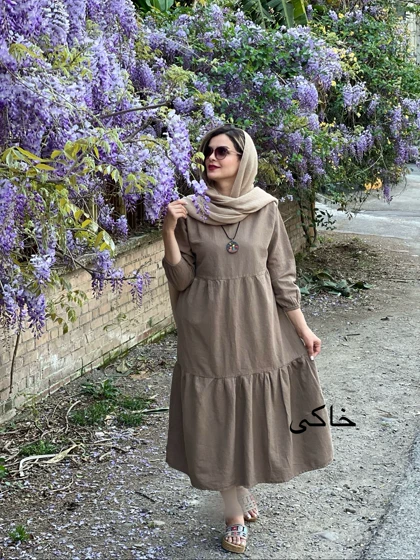 پیراهن مانتویی دریا ( دارای ایراد جزیی )