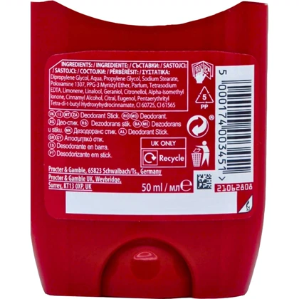 استیک دئودورانت مردانه اولد اسپایس Old Spice مدل Original بدون آلومینیوم 48 ساعته