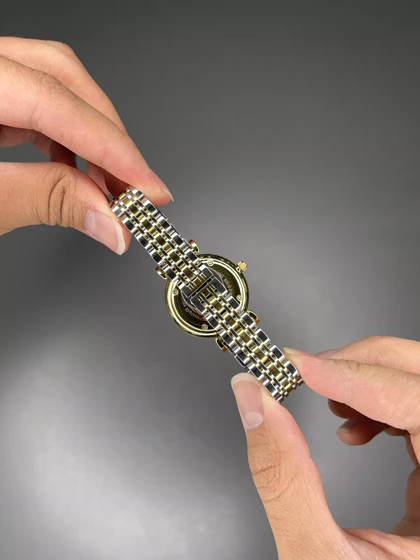 ساعت مچی امپریو آرمانی بند سیلورطلایی صفحه سفید Emporio Armani