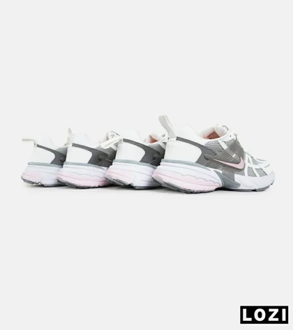 کفش کتانی مردانه و زنانه سفید صورتی طوسی Nike cushlon
