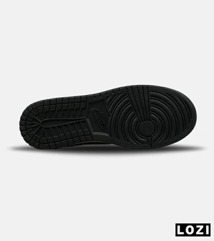 کفش کتانی مردانه و زنانه ساق‌دار طوسی مشکی NIKE jordan 1 مدل 8676