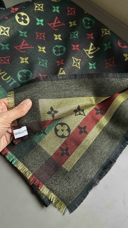 روسری کشمیر وارداتی هفت رنگ ال وی