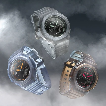 ساعت مچی مردانه کاسیو CASIO G-SHOCK مدل GA-2100K-5ADR شفاف و ضد ضربه