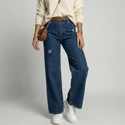 شلوار زنانه جین بگ