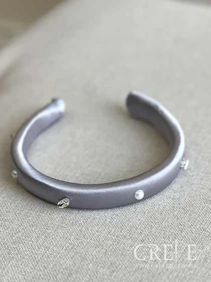 تل ساتن با نگین و مروارید