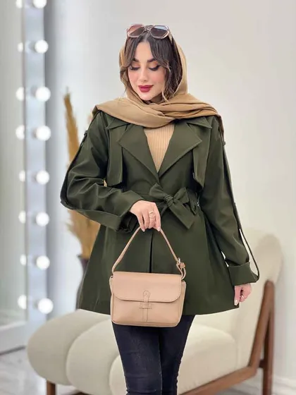 بارانی کمر پاگن ژیله دار