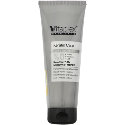 نرم کننده مو ویتاپلکس مدل Keratin Care مناسب موی کراتین شده 250ml