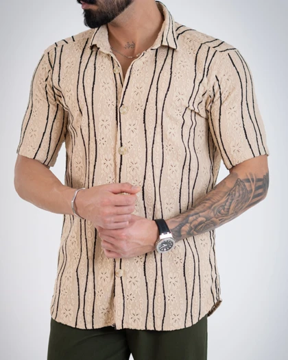 پیراهن/گیپوری مردانه خامه دوزی-کد4775