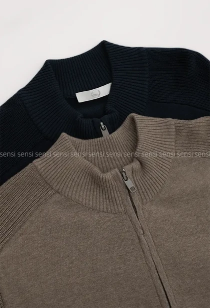 سویشرت بافت جلو زیپ کد20000039