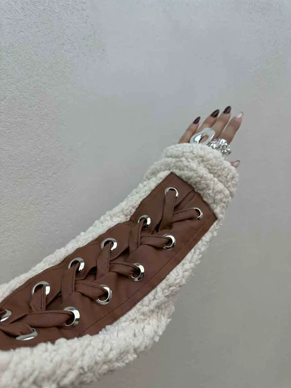 سویشرت تدی ضربدری