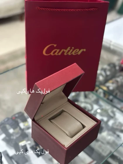 ساعت مچی مردانه کارتیه دسانتوس استیل اسکلیتون کوارتز