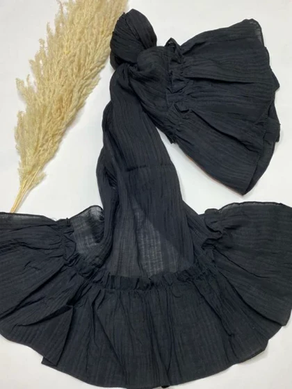 شال نخی کبریتی مزونی دامنی