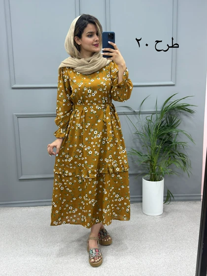 پیراهن مانتویی آریانا ( بدون کمربند )