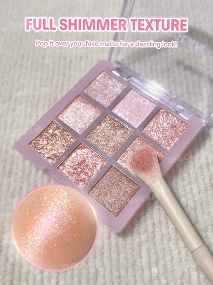 پالت سایه چشم 9 رنگ شیگلم مدل Glimmer & Gleam
