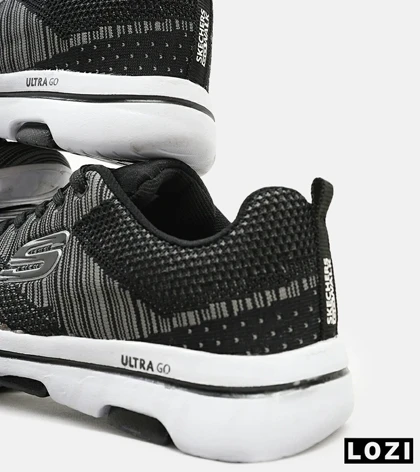 کفش کتانی طبی ورزشی مشکی خاکستری SKECHERS ULTRA GO