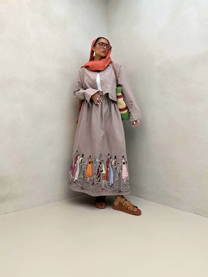 شومیز نیم‌تنه لینن