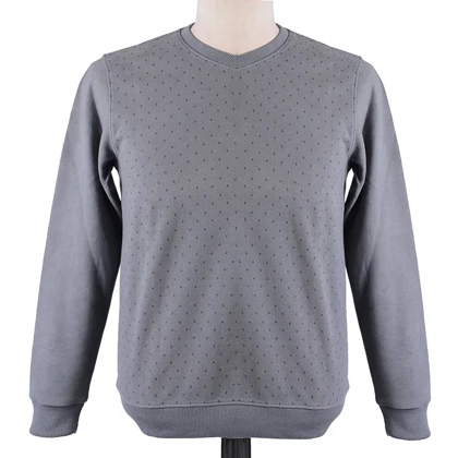 پلیور یقه‌هفت مردانه طرح خال‌خالی