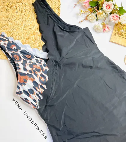 مایو زنانه ضد کلر طرح پلنگی برند shein شین اورجینال