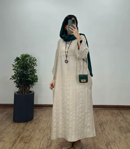 مانتو بلند مغزی دوزی بهسا