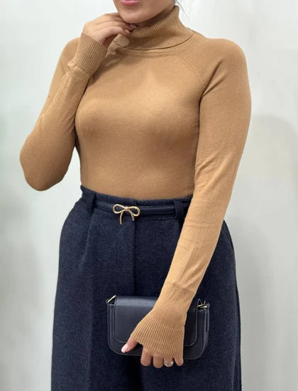 بافت گپ یقه اسکی نیلماه