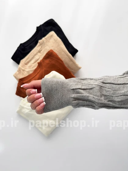 بلوز بافت گپ آستین بلند