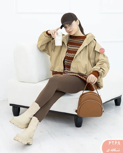 بارانی کلاهدار ایوا 6268