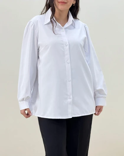 شومیزسفید (نور)کرپ