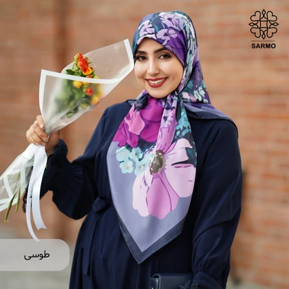 روسری ابریشم کجراه گلبهار