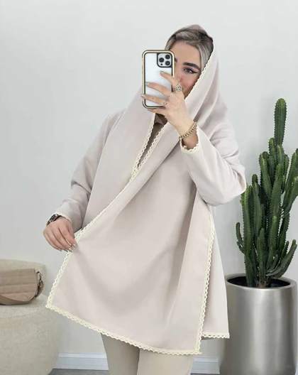 ست کت و شال مزونی (70)کد3528