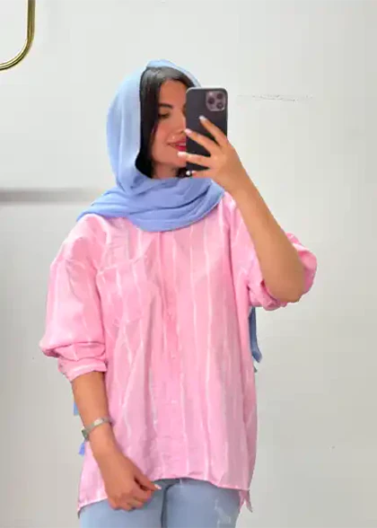 شومیز راه راه کد 4053
