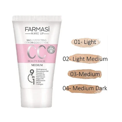 سی سی کرم فارماسی رنگ 02 Light to medium حجم 50 میل