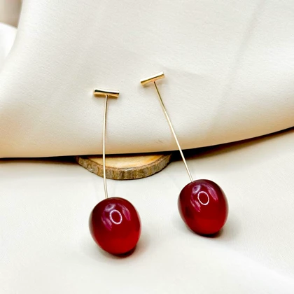 گوشواره فانتزی گیلاس