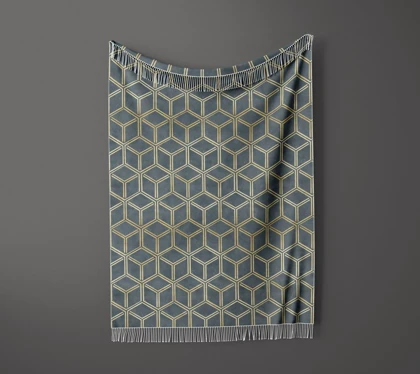 شال مبل ریش دار sofa shawl 91