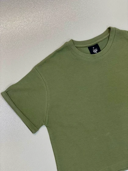 تیشرت کراپ بیسکویتی40104 هانیل