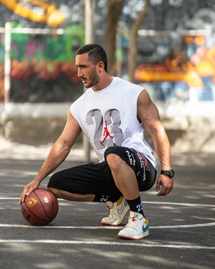 رکابی ورزشی وست JORDAN 23 سفید