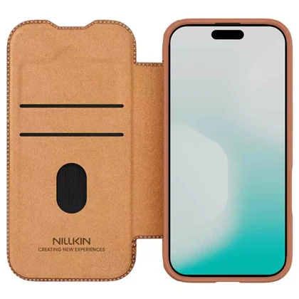 قاب چرمی کلاسوری آیفون 17 نیلکین Nillkin Qin Pro Leather